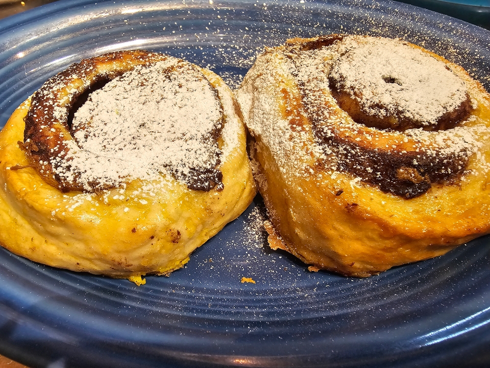 Cinnamon Roll French Toast.
