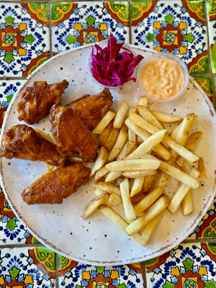 Mexican Chicken Wings Plate.