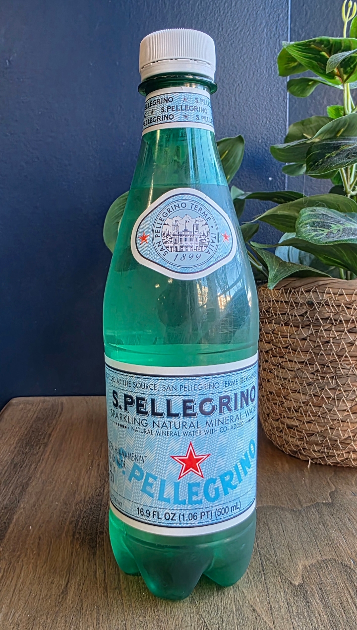 Pellegrino Water, 16.9oz Bottle.