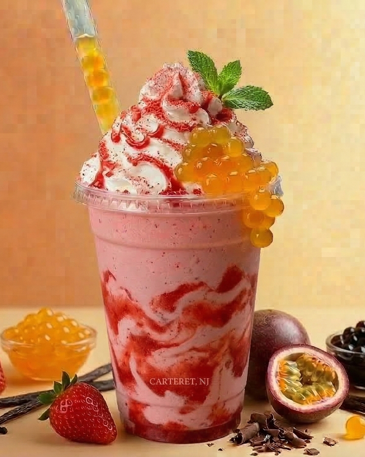 Strawberry Boba Blast Shake.
