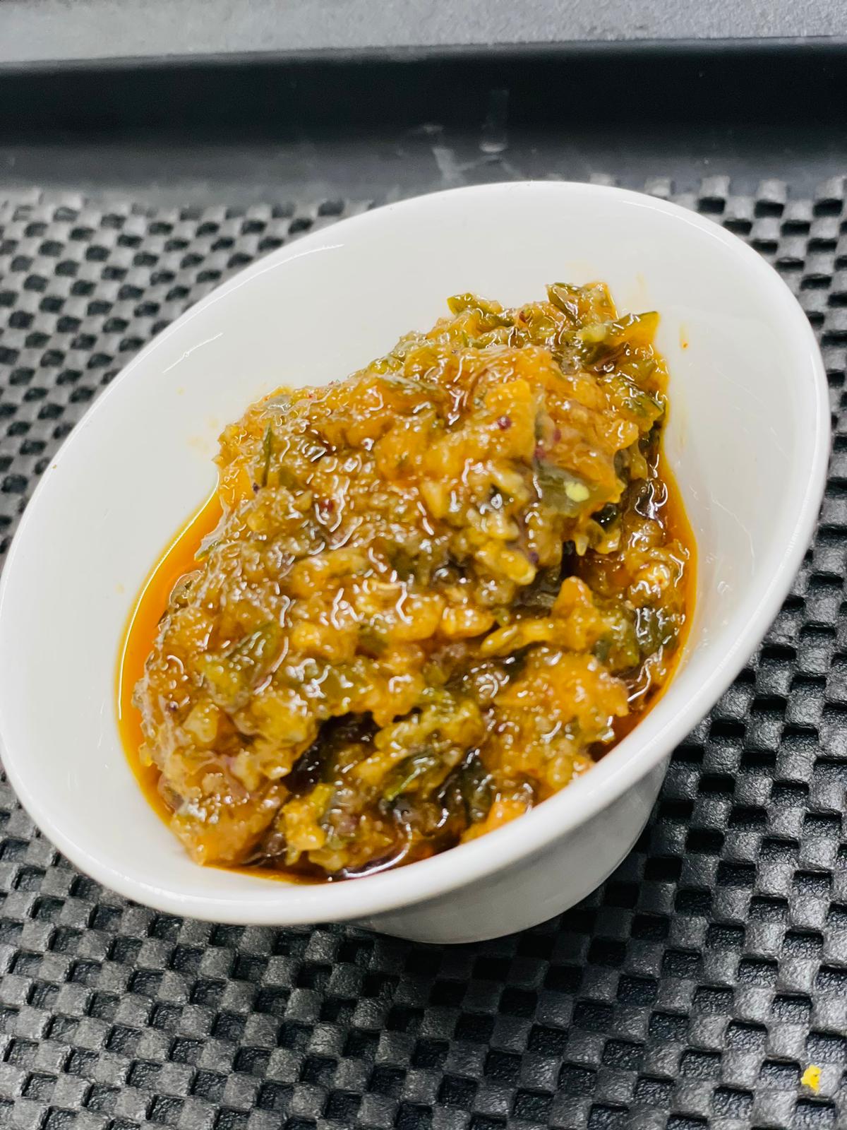 Mom's Chilli Garlic Chutney (GF).