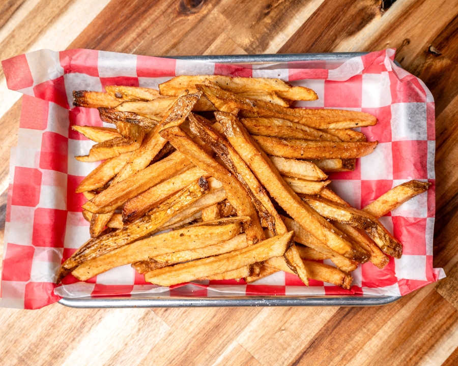 HAND CUT FRIES.