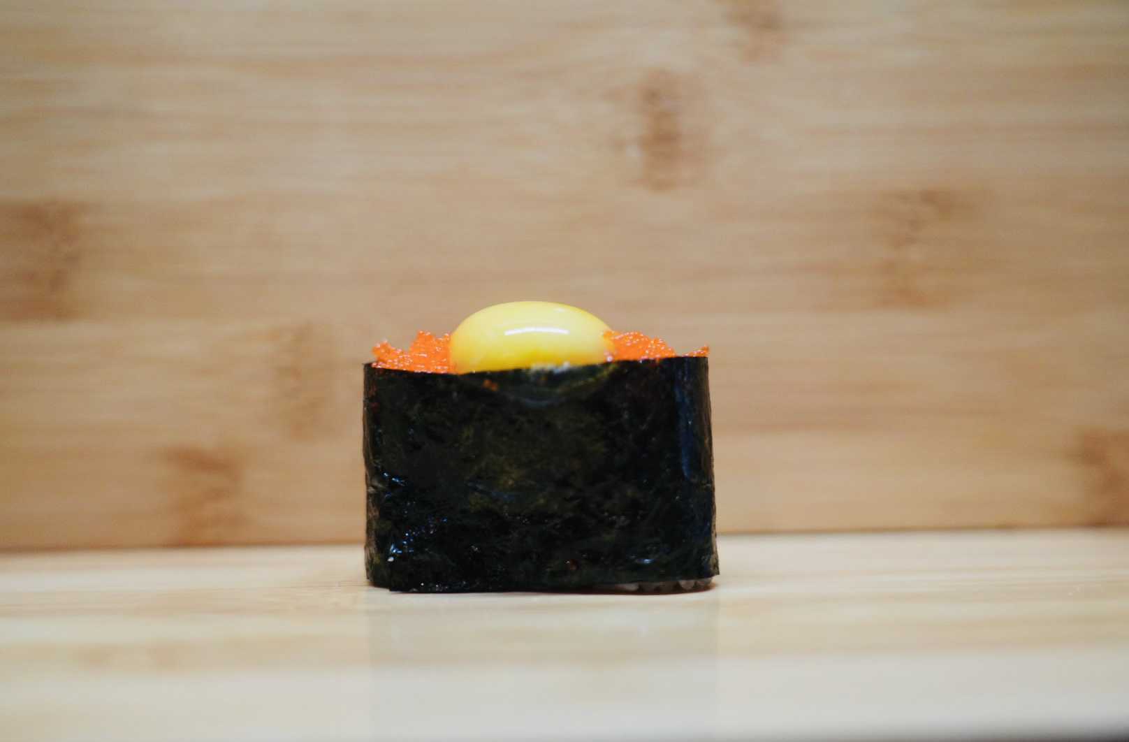 Masago Quail Egg Sushi.