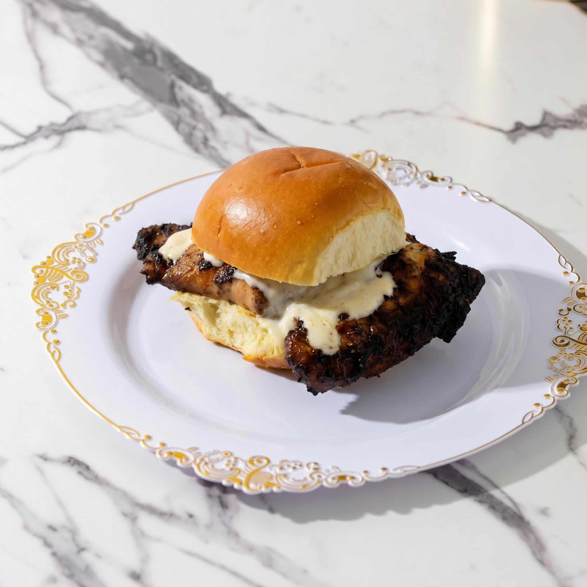 2 Jerk Chicken Sliders with Small Side.