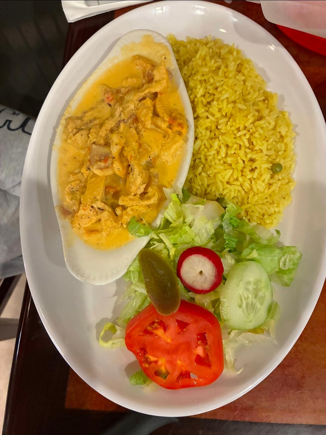 Pollo en Crema.