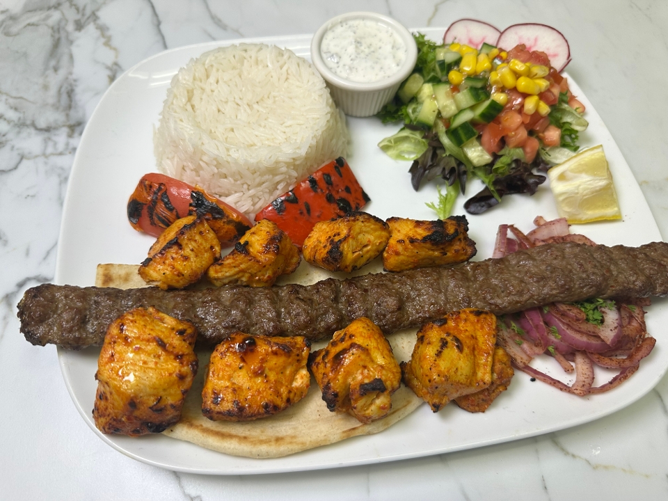 Mixed Kebab Plate.