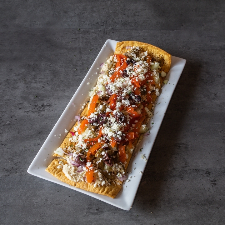 Greek Vegetarian Flatbread.