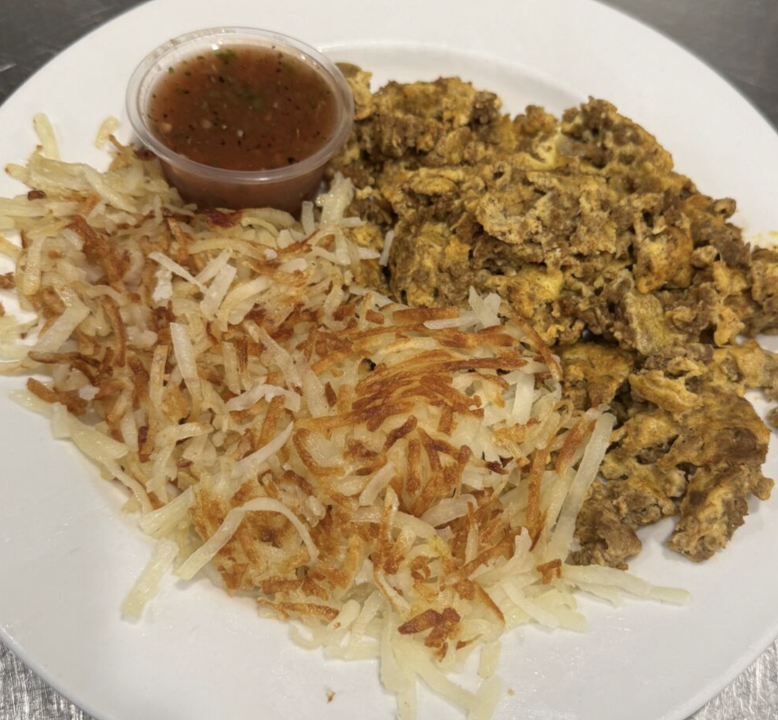 Chorizo Sausage & Eggs.