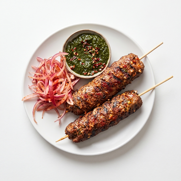 Lamb Seekh Kabab.