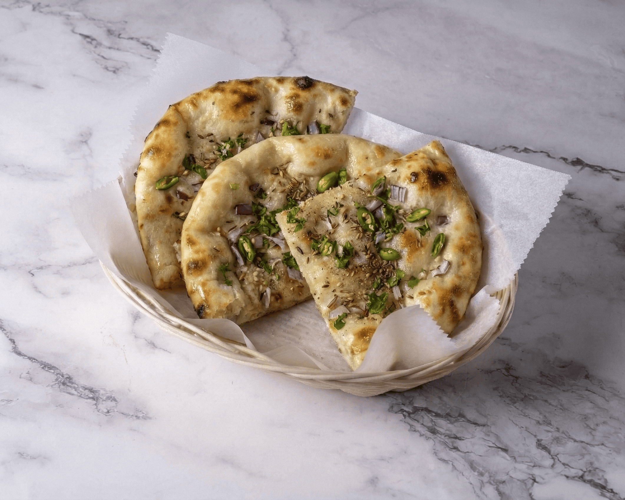 Onion kulcha.