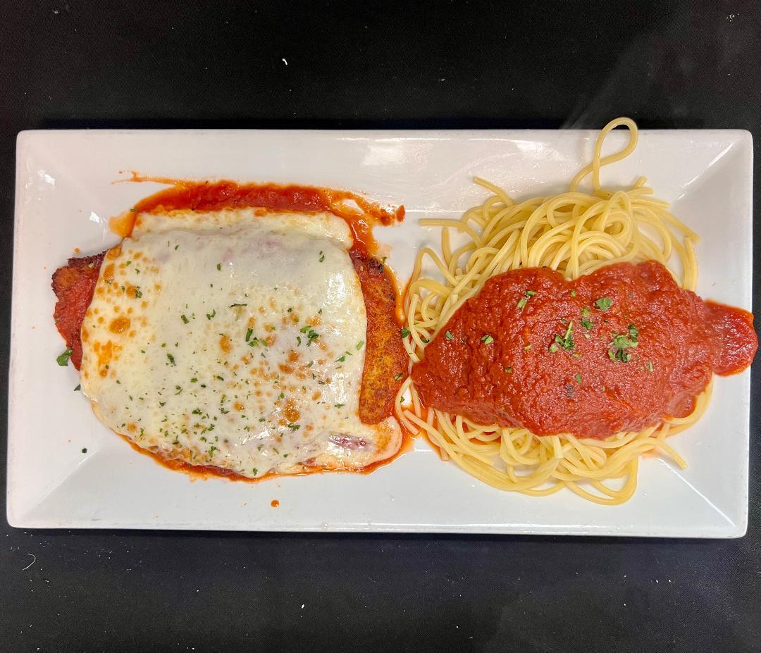 Kids Chicken Parmigiana.