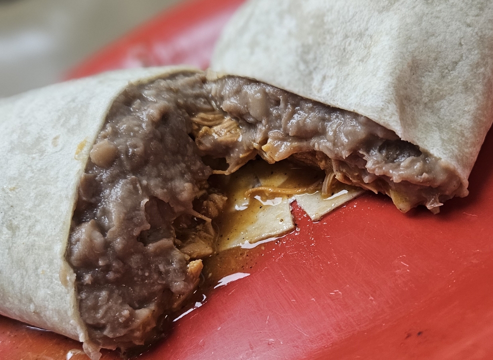 Meat & Bean Burrito.