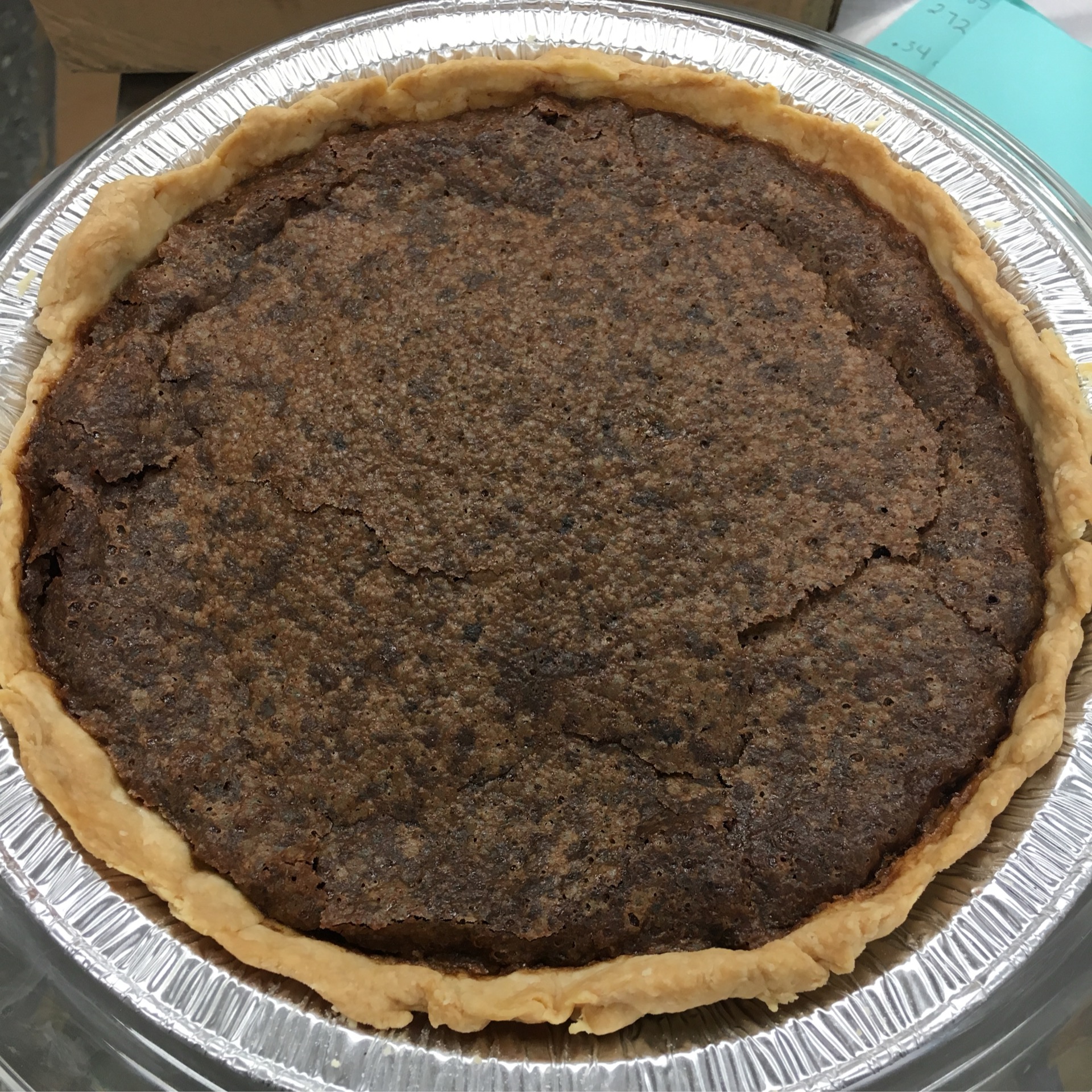Chocolate Chess Pie.