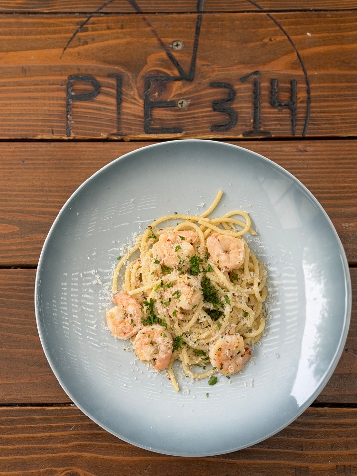 Shrimp Scampi Pasta.