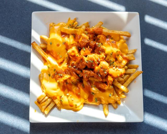Buffalo Chicken Cheese Fries.