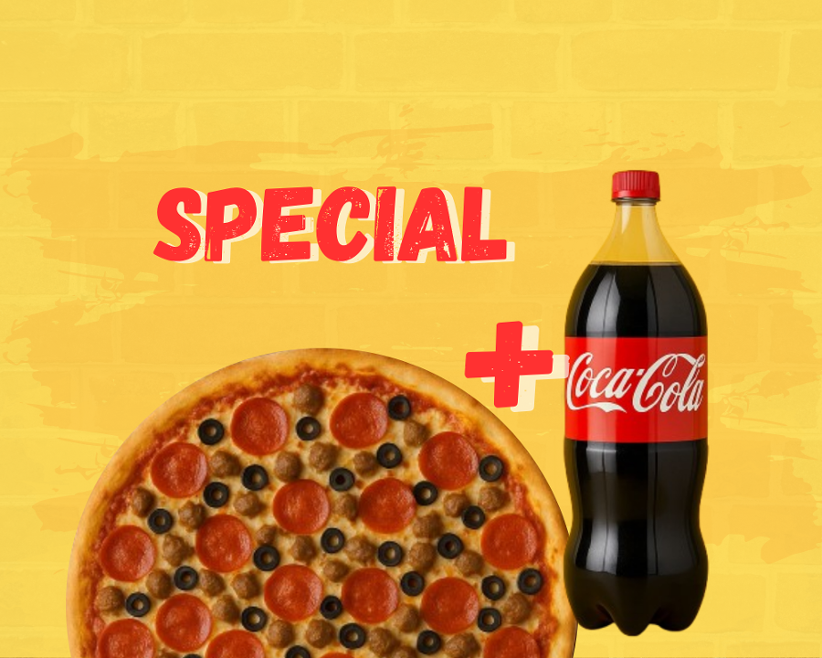 3 Toppings + 2L Special.