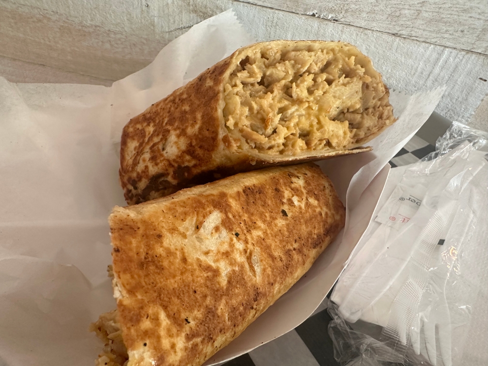Chicken Cheesesteak Toasted Wrap.