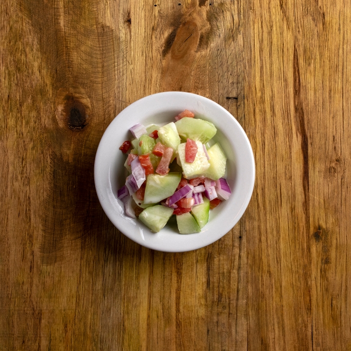Cucumber Tomato Salad.