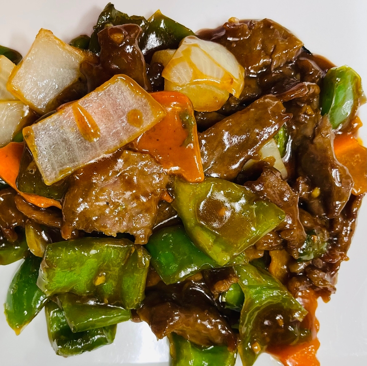 Green Pepper Beef.