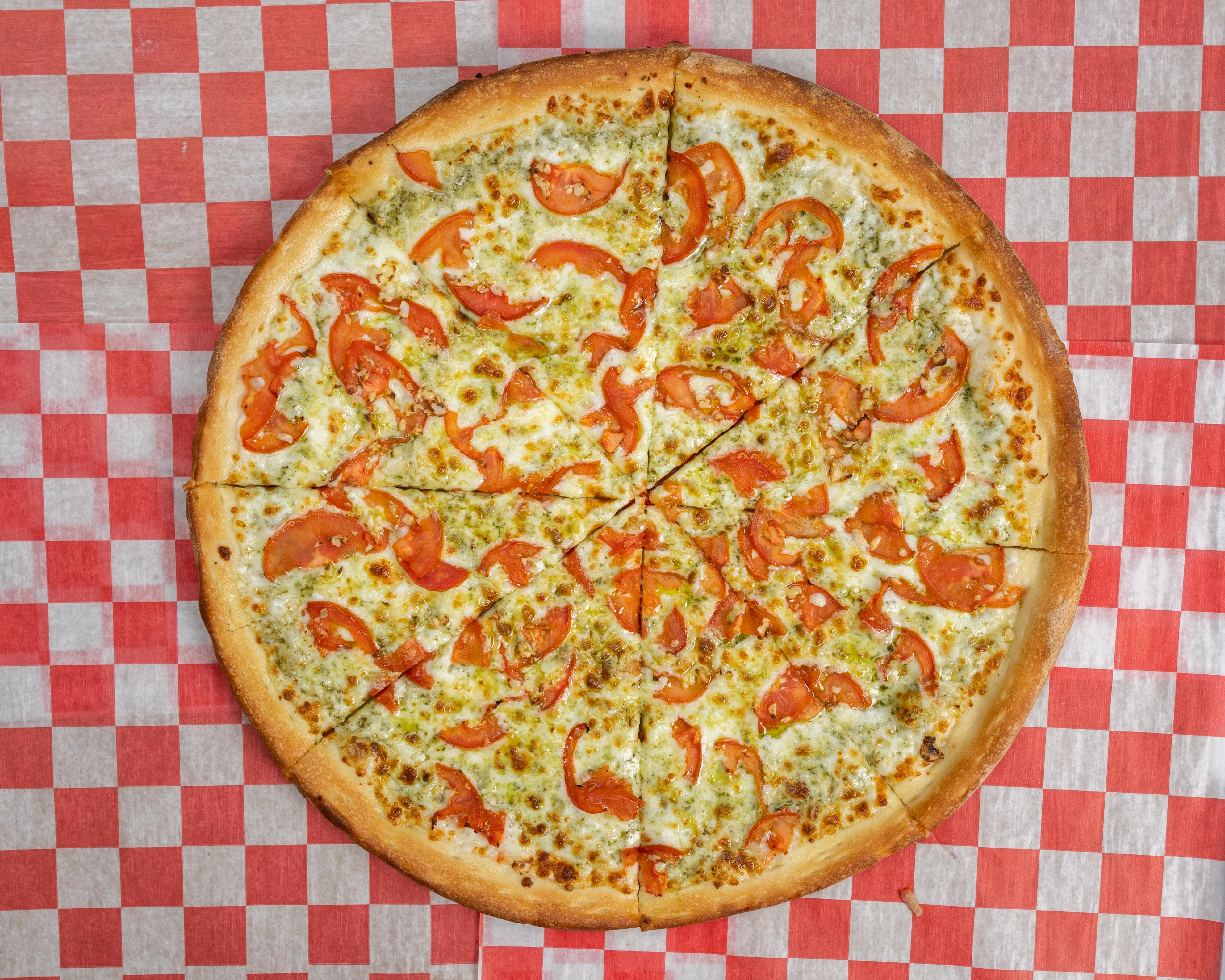 Mini 8" Pesto Perfecto Pizza.