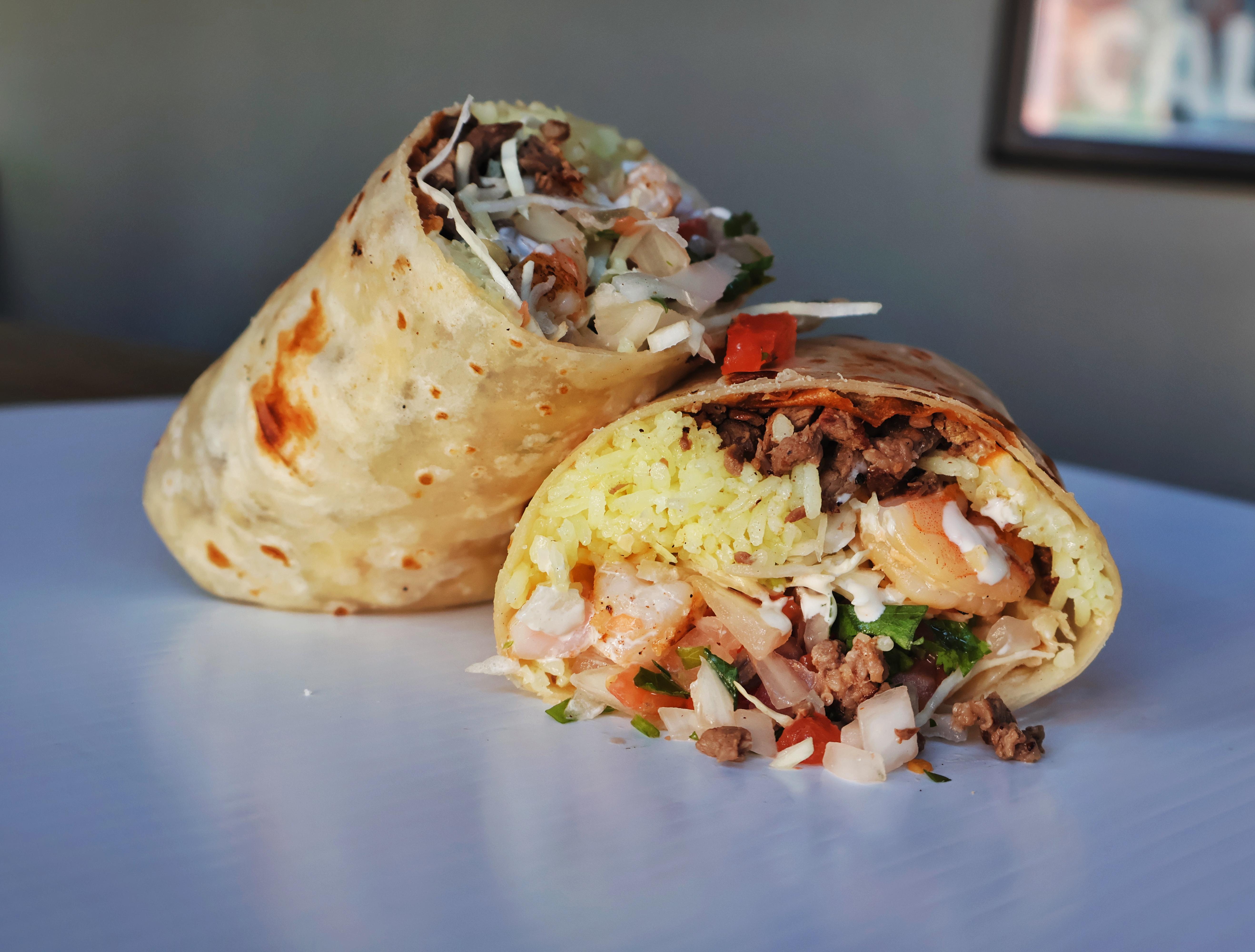 Small SURF & TURF BURRITO.