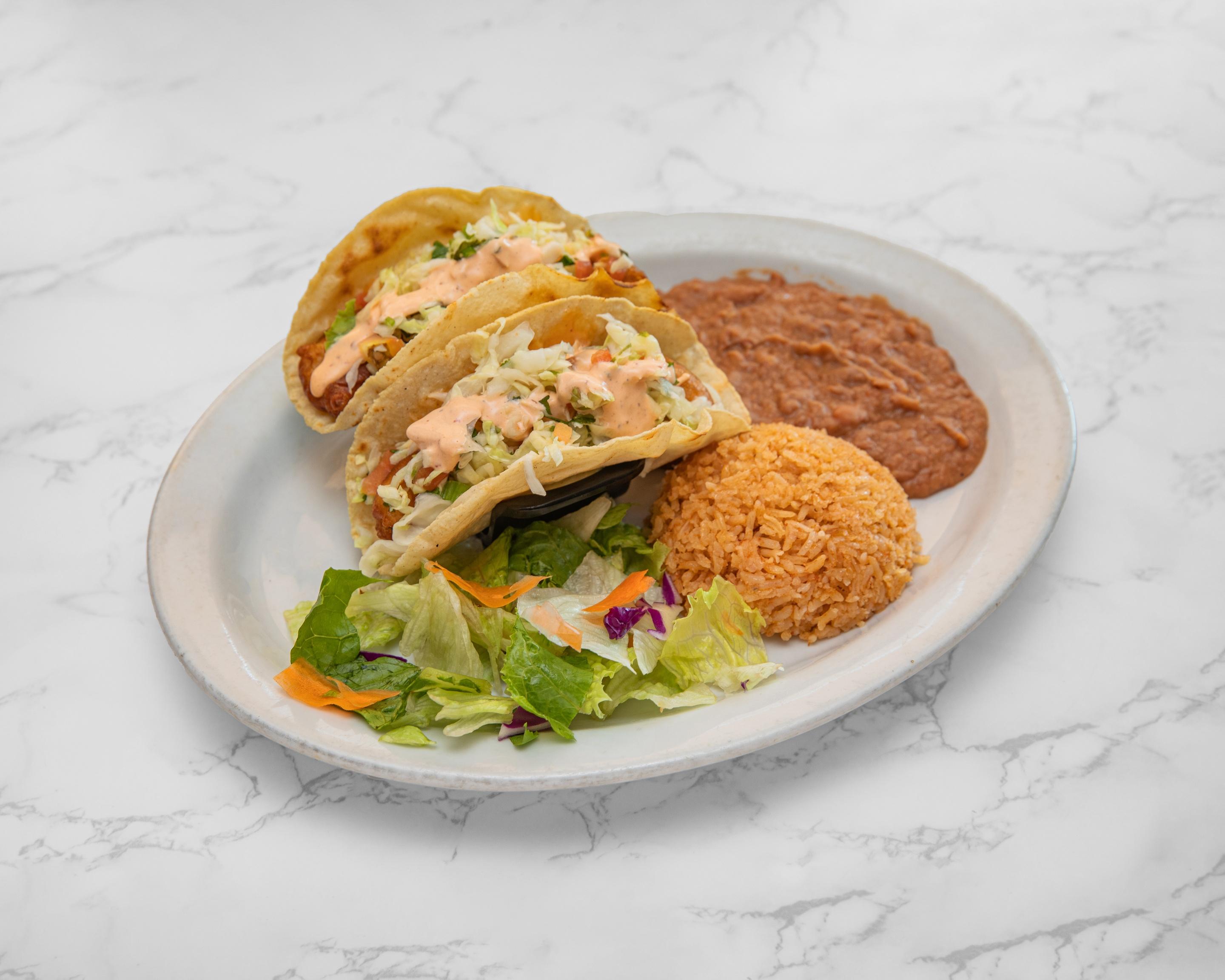 Baja Fish Tacos.