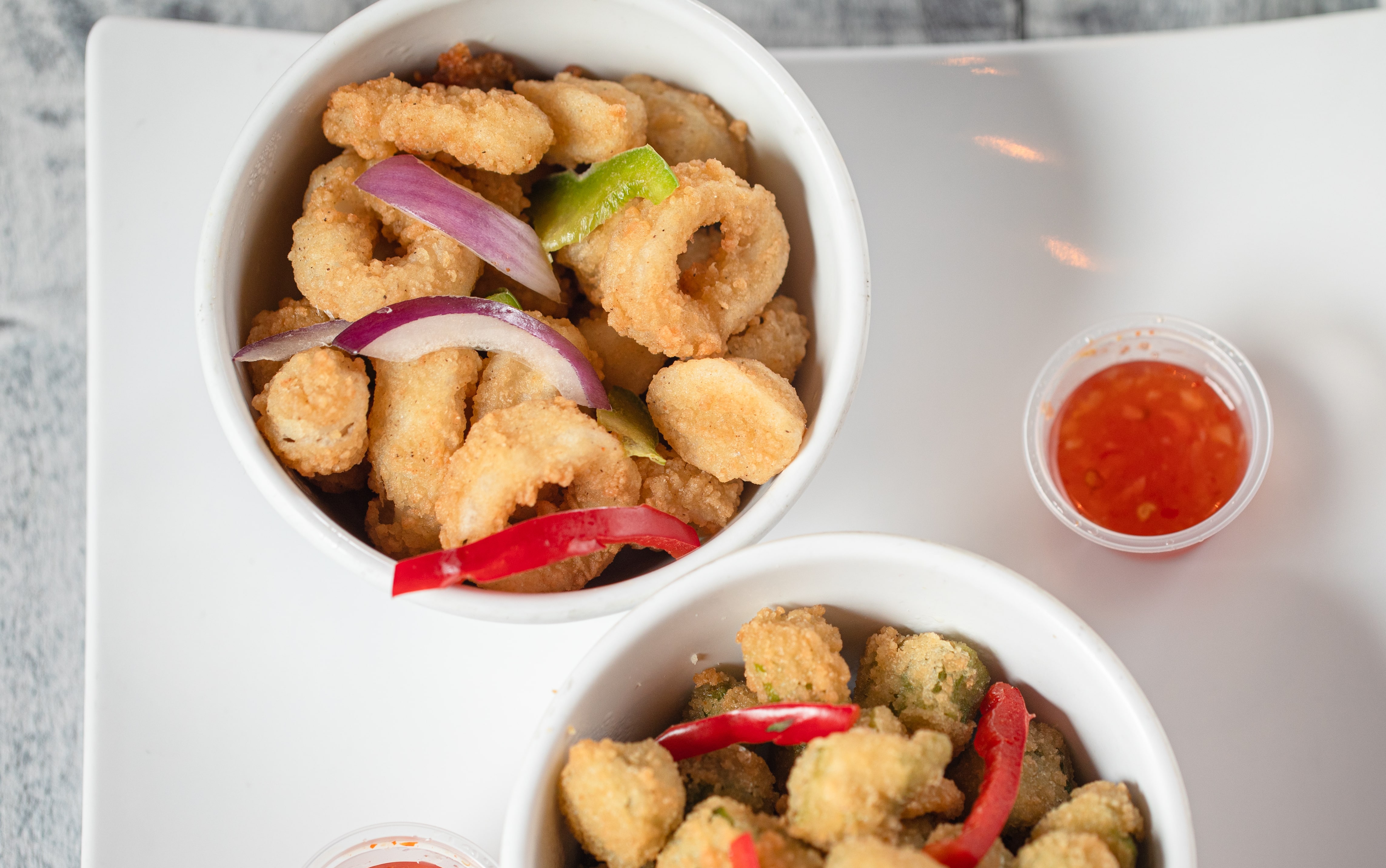 Crispy Calamari Rings.