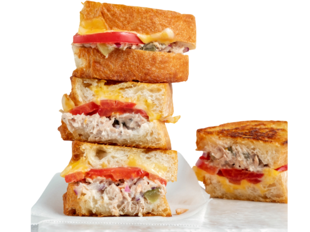 (C24) Tuna Salad, Bacon, and Provolone Cheese.