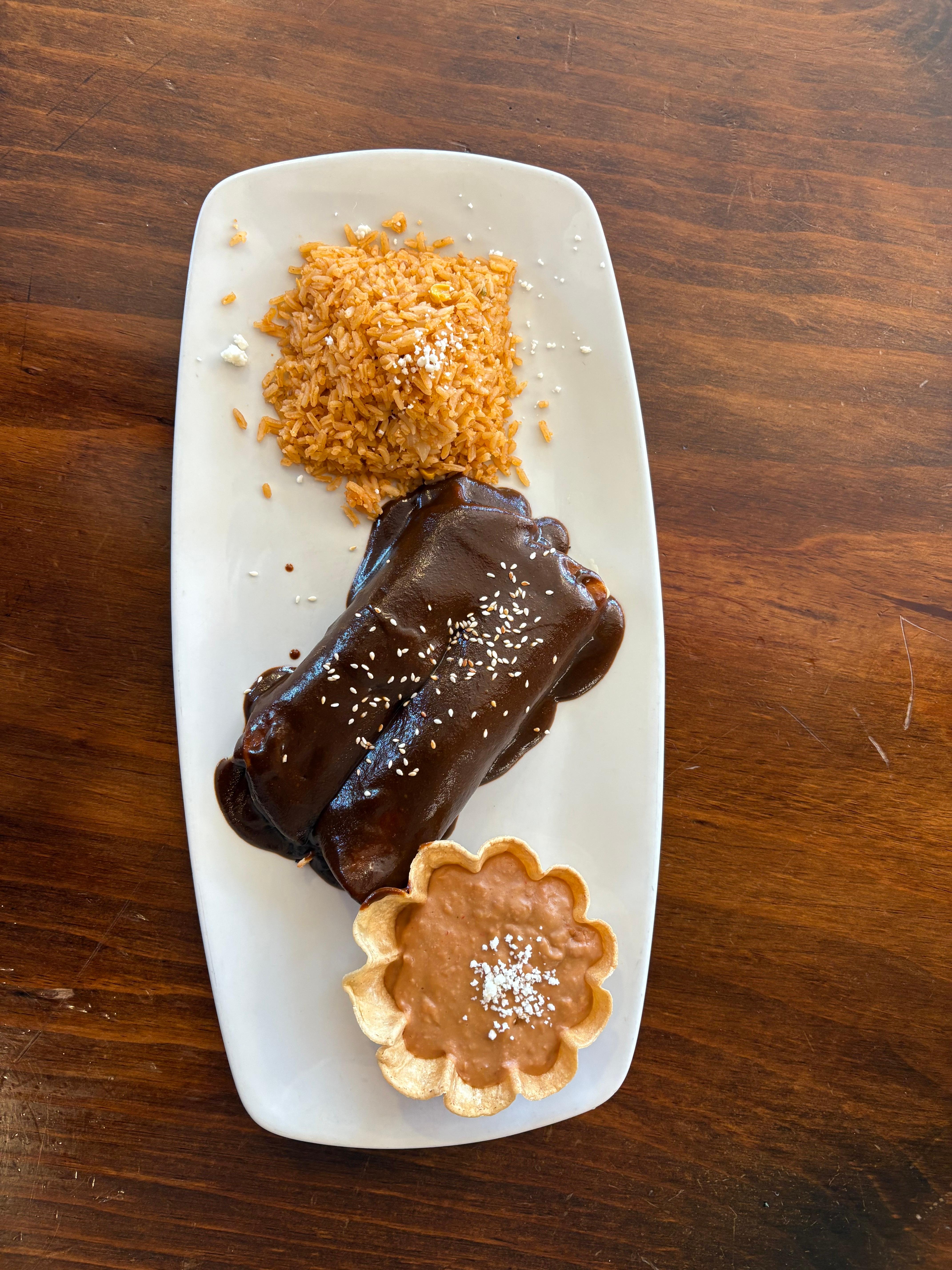 Mole Enchiladas.