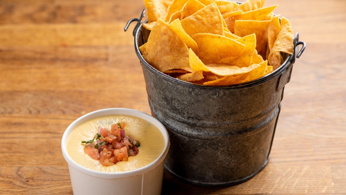 Chips and Smoky Queso.