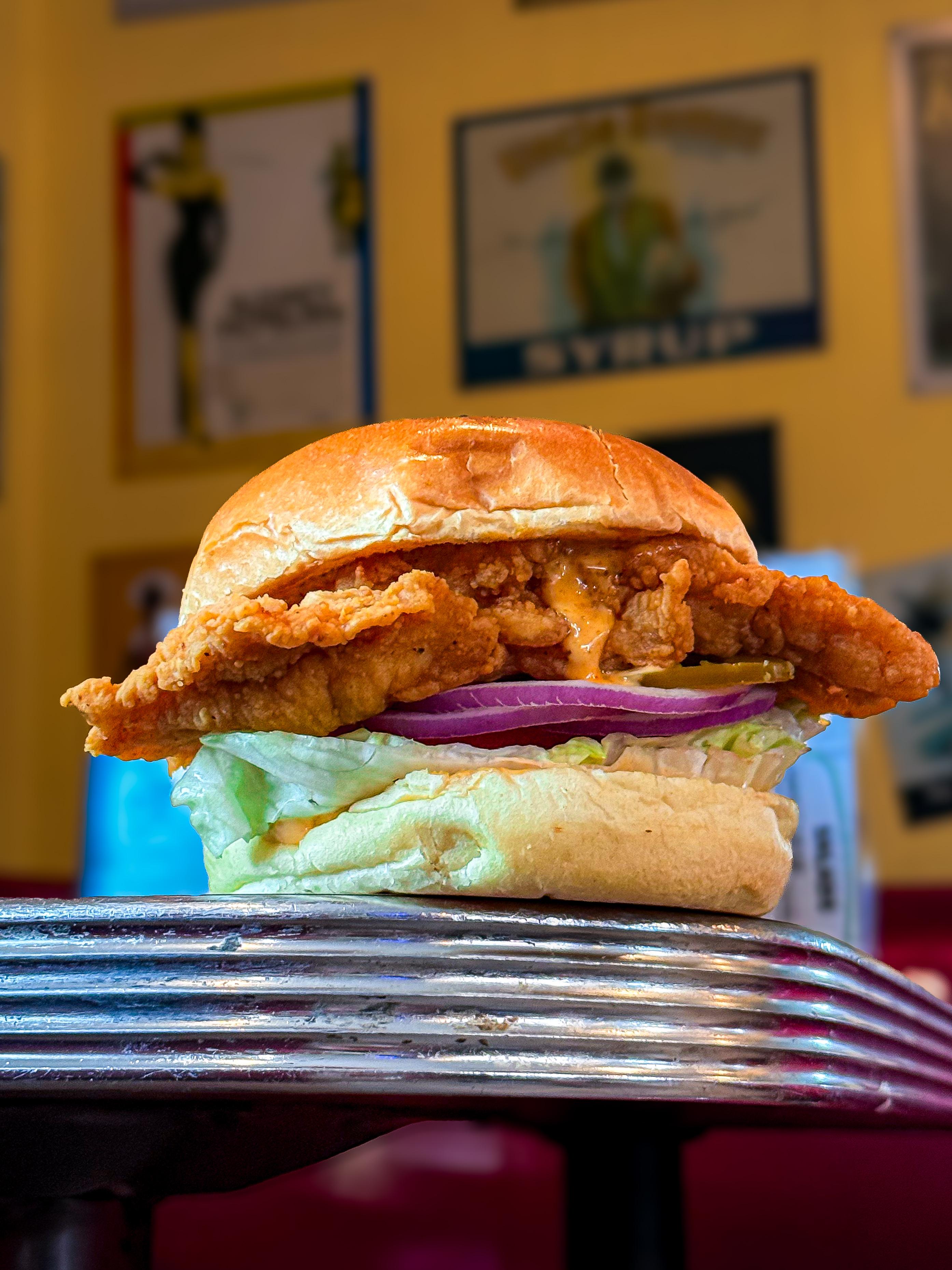 Bayou Chicken Sandwich.
