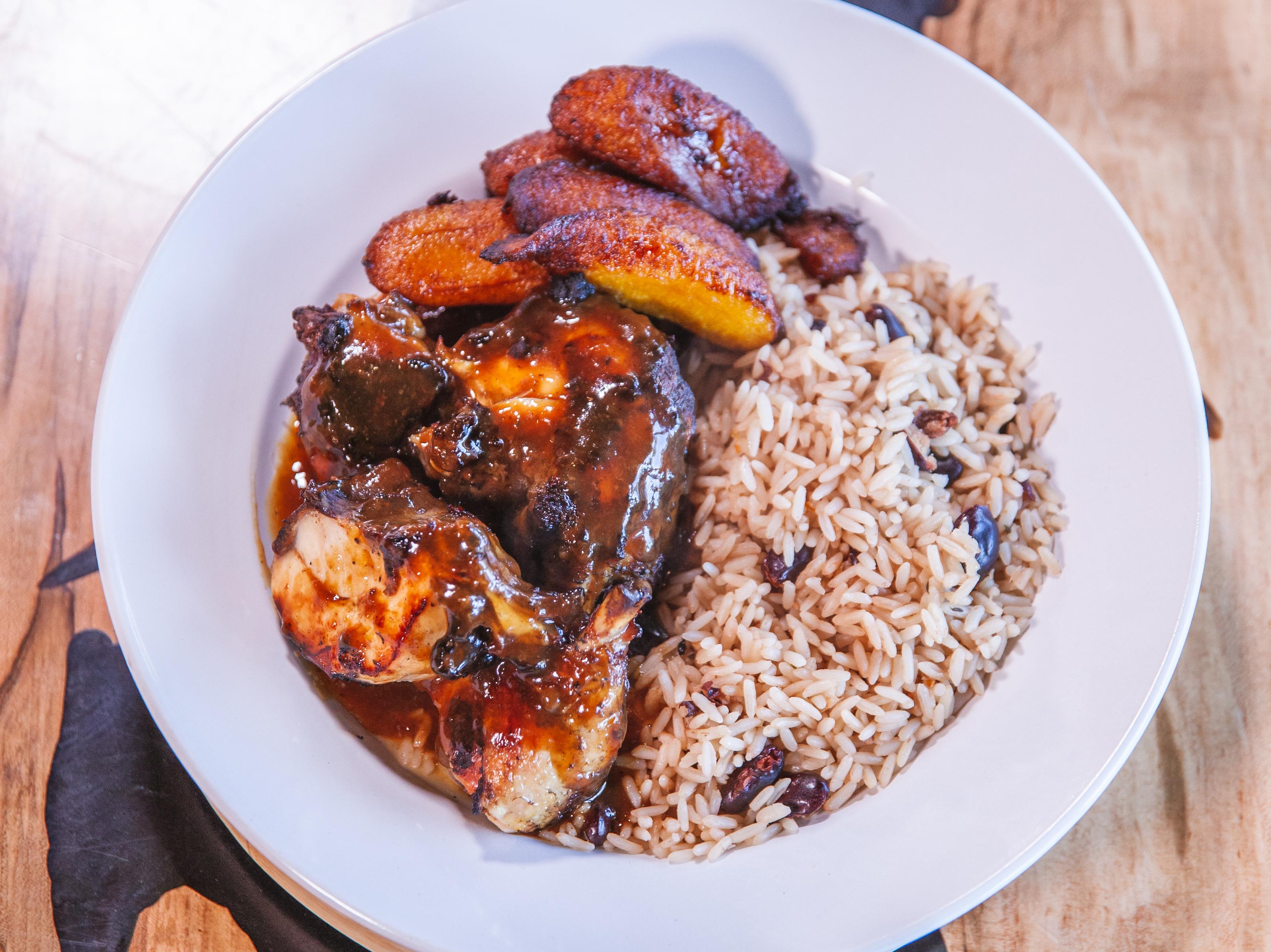 Roasted Jerk Chicken.