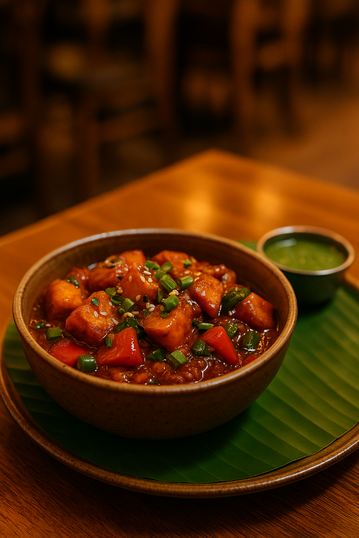 Chilli Paneer.