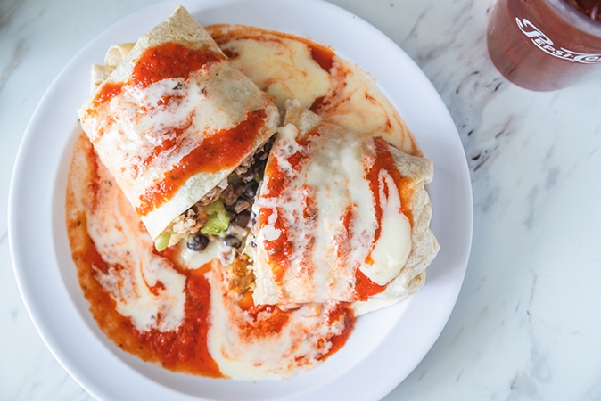 Vegetarian Burrito.