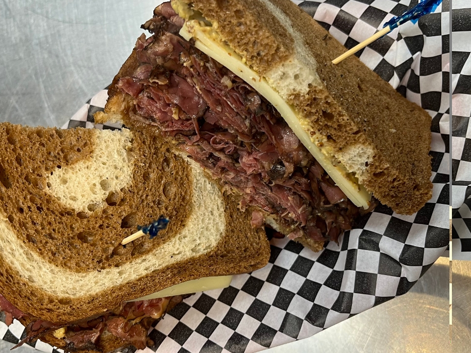 Tsunami Pastrami Sandwich.