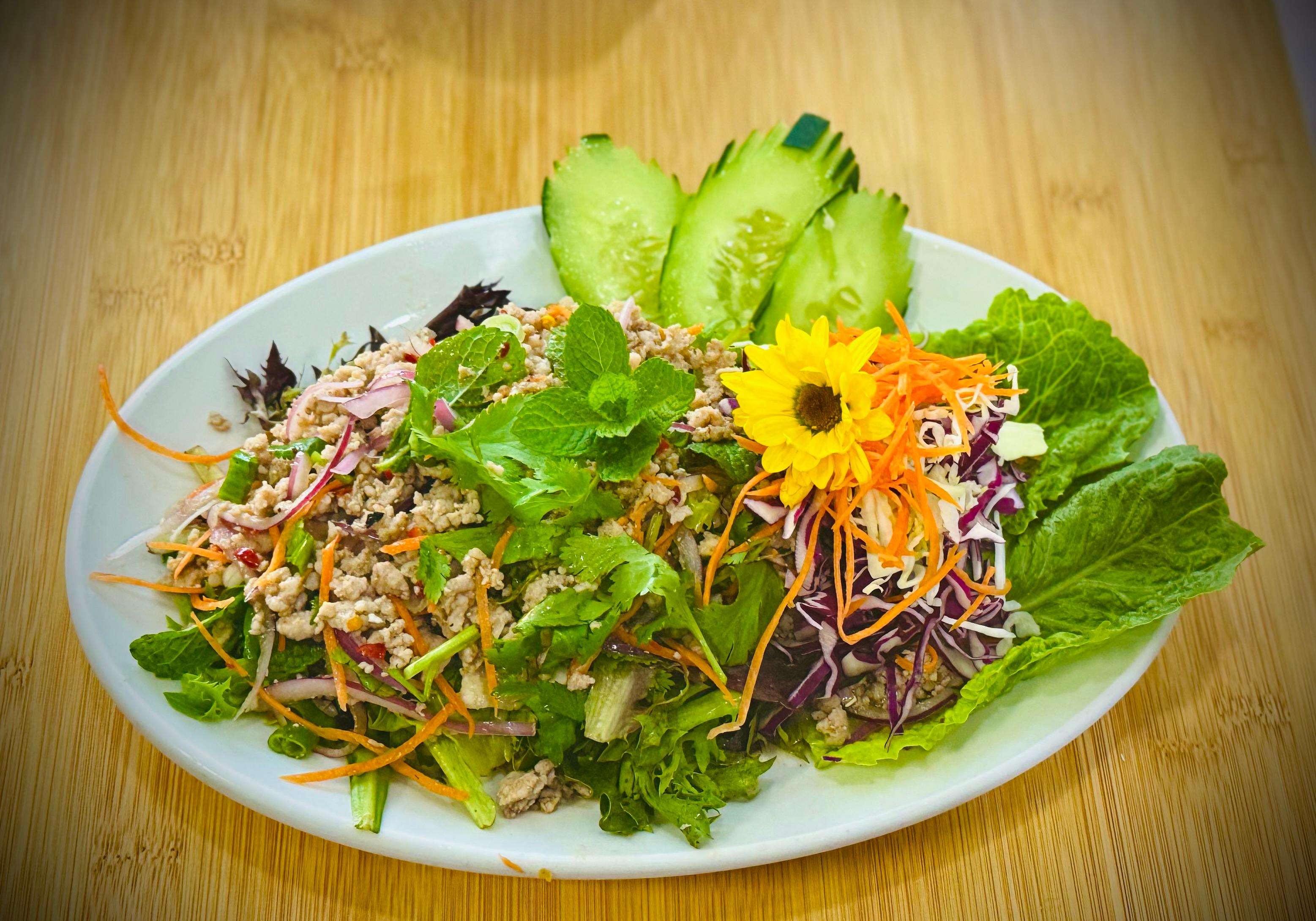Larb salad.