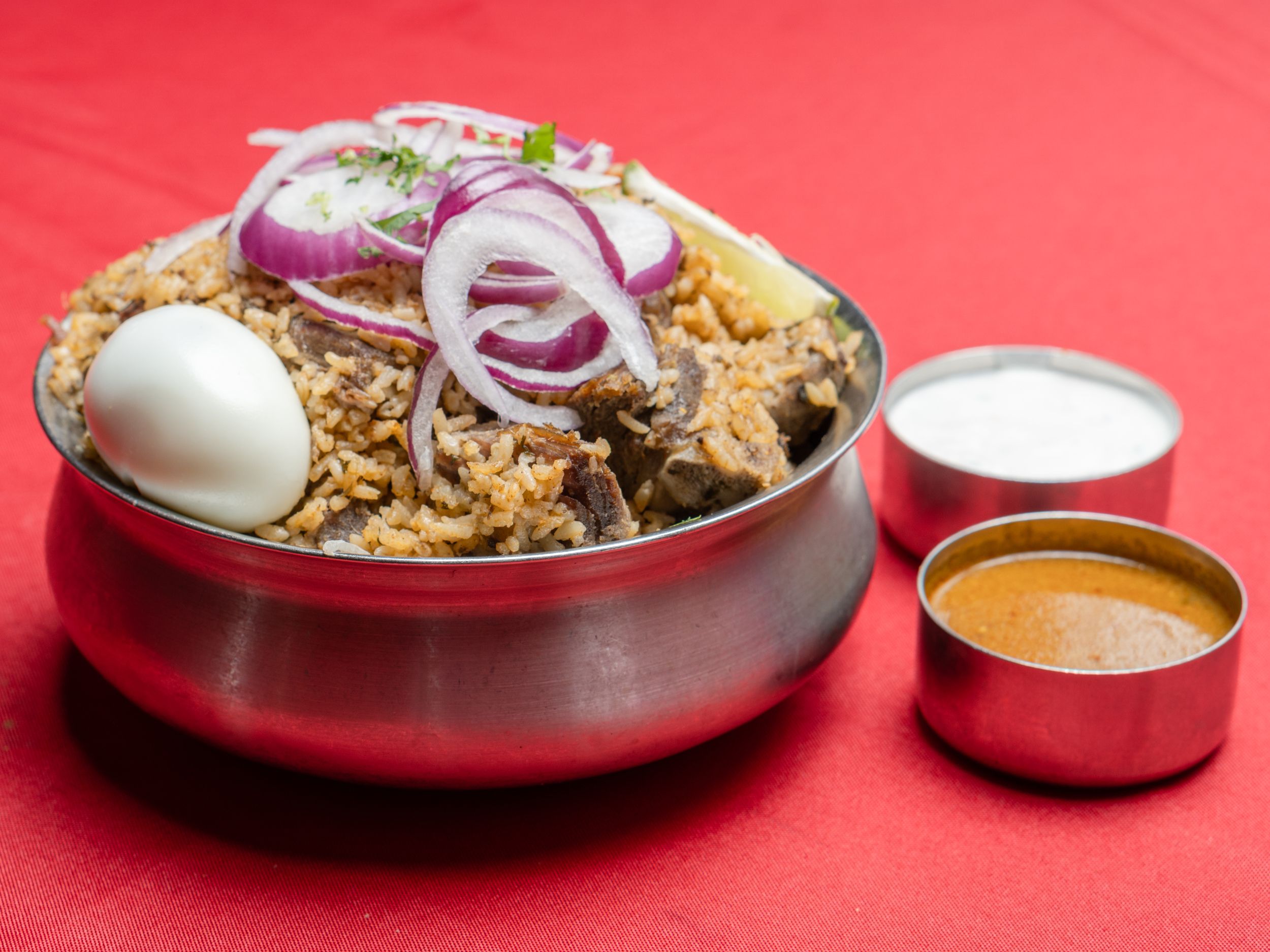 *Goat Biriyani.