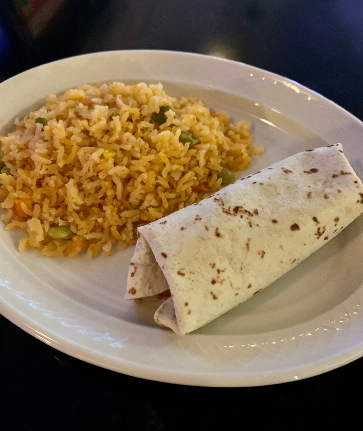 Kid's Mini Burrito.