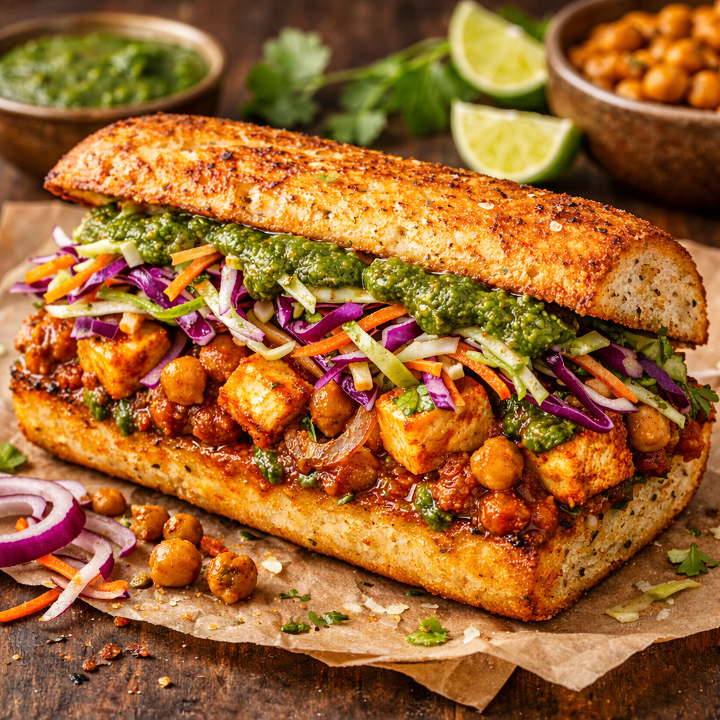 Desi Veggie Sandwich.