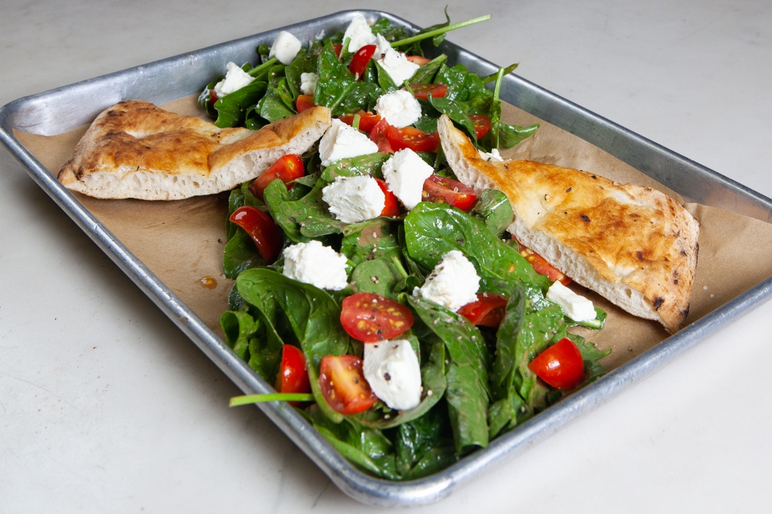 Spinach with Bufala.