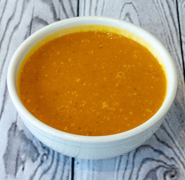 Curried Butternut Squash Soup (V, GF).
