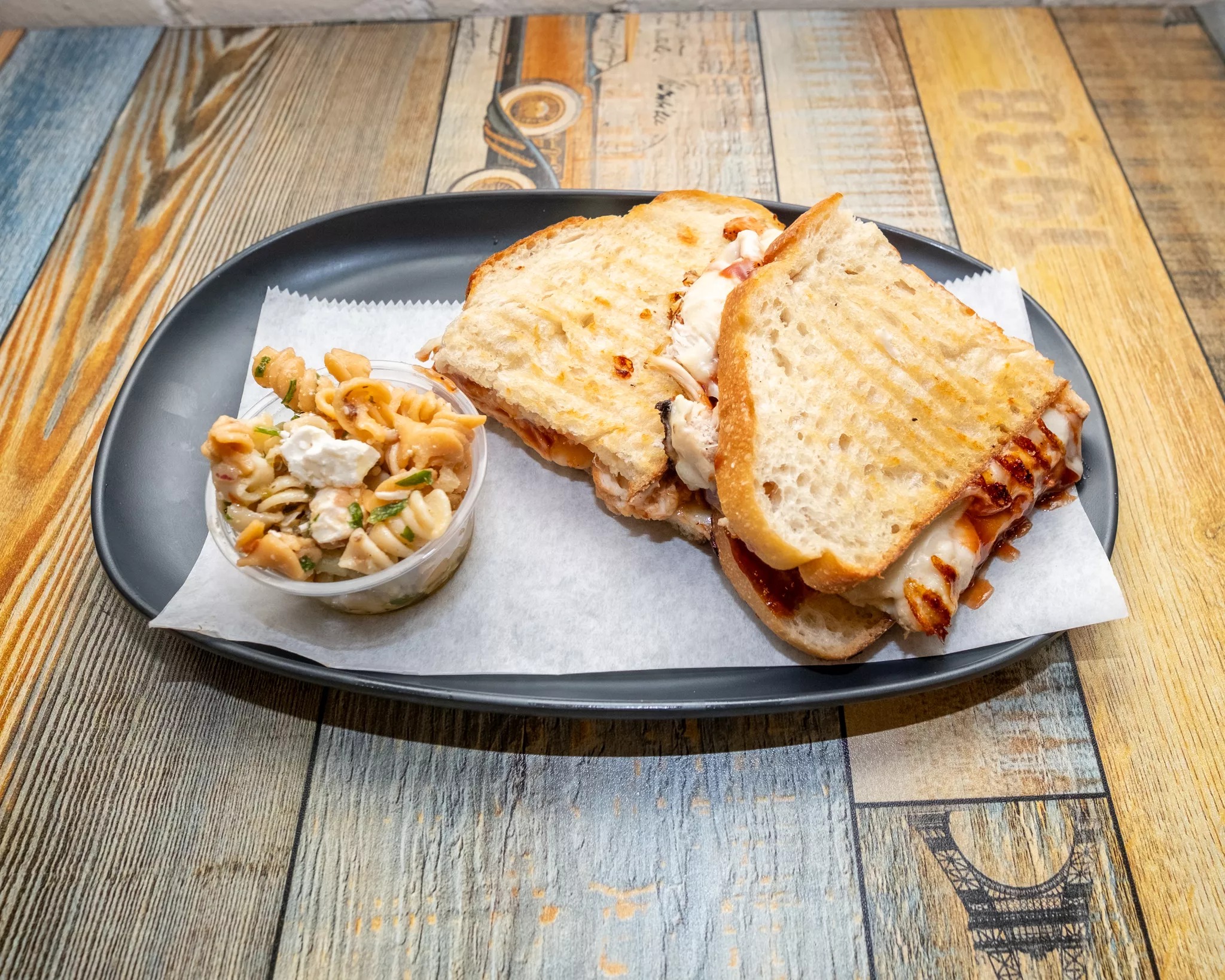 BBQ Chicken & Cheese.