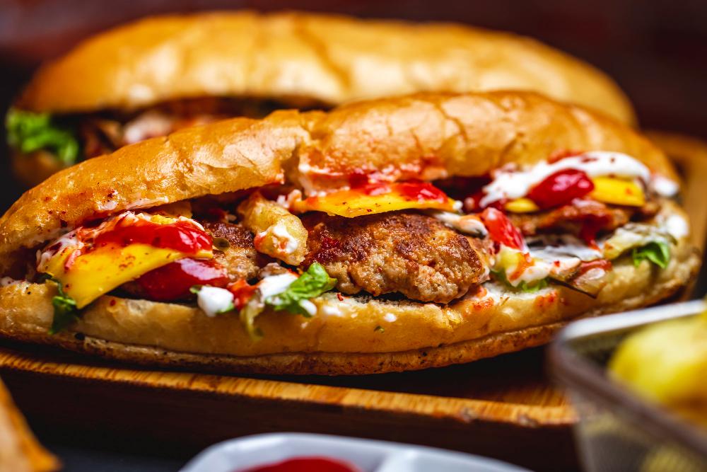 Chicken Kofta Sandwich.