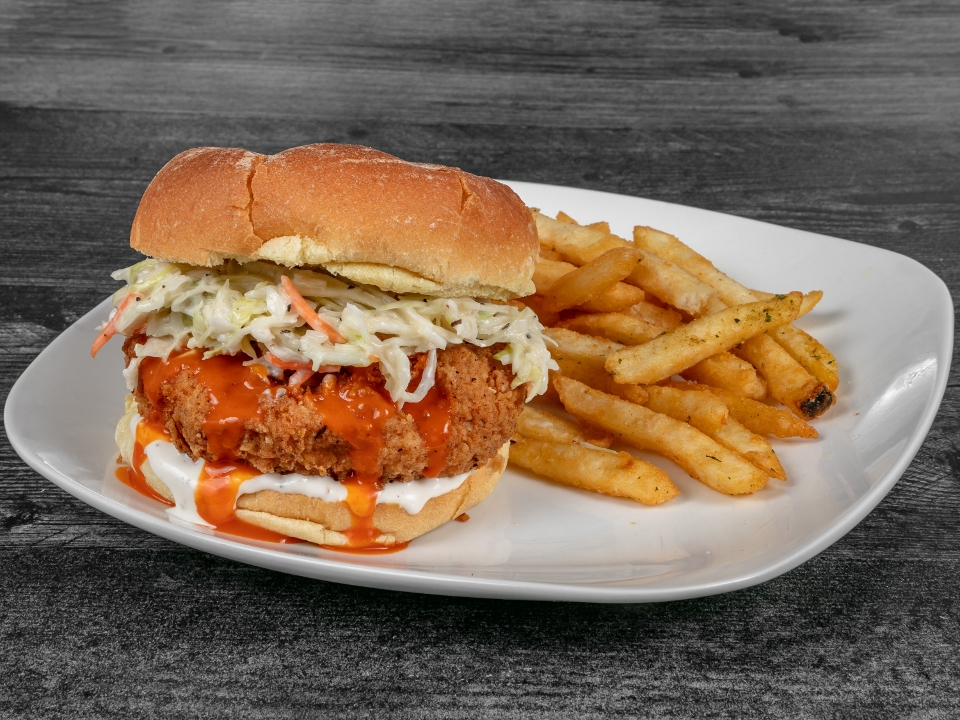 Buffalo Chick'n Sandwich.
