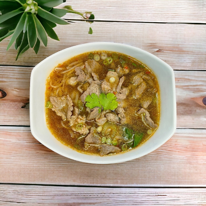 THAI BEEF NOODLE SOUP.