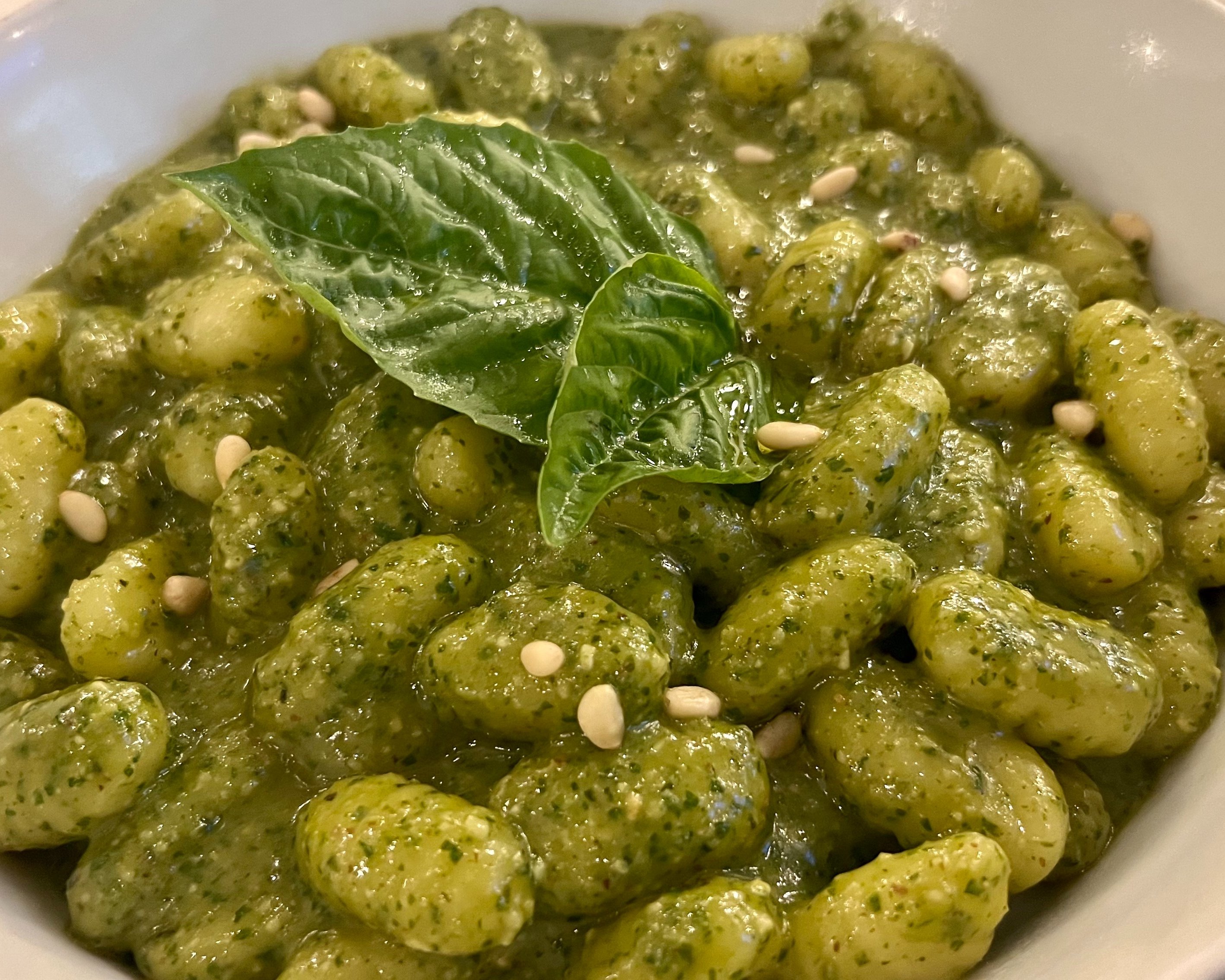 Vegan Gnocchi al Pesto.