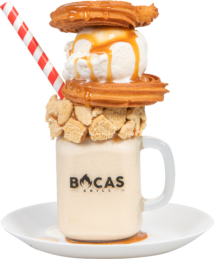 Dulce de leche Churros Milkshake.