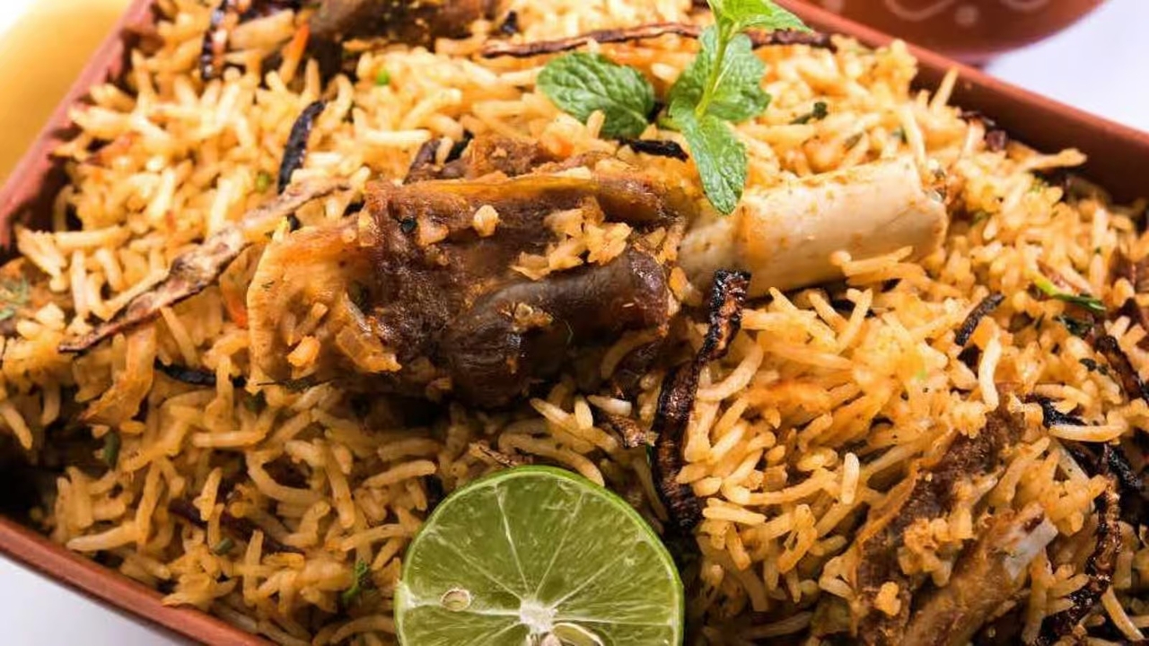 Goat Biryani.