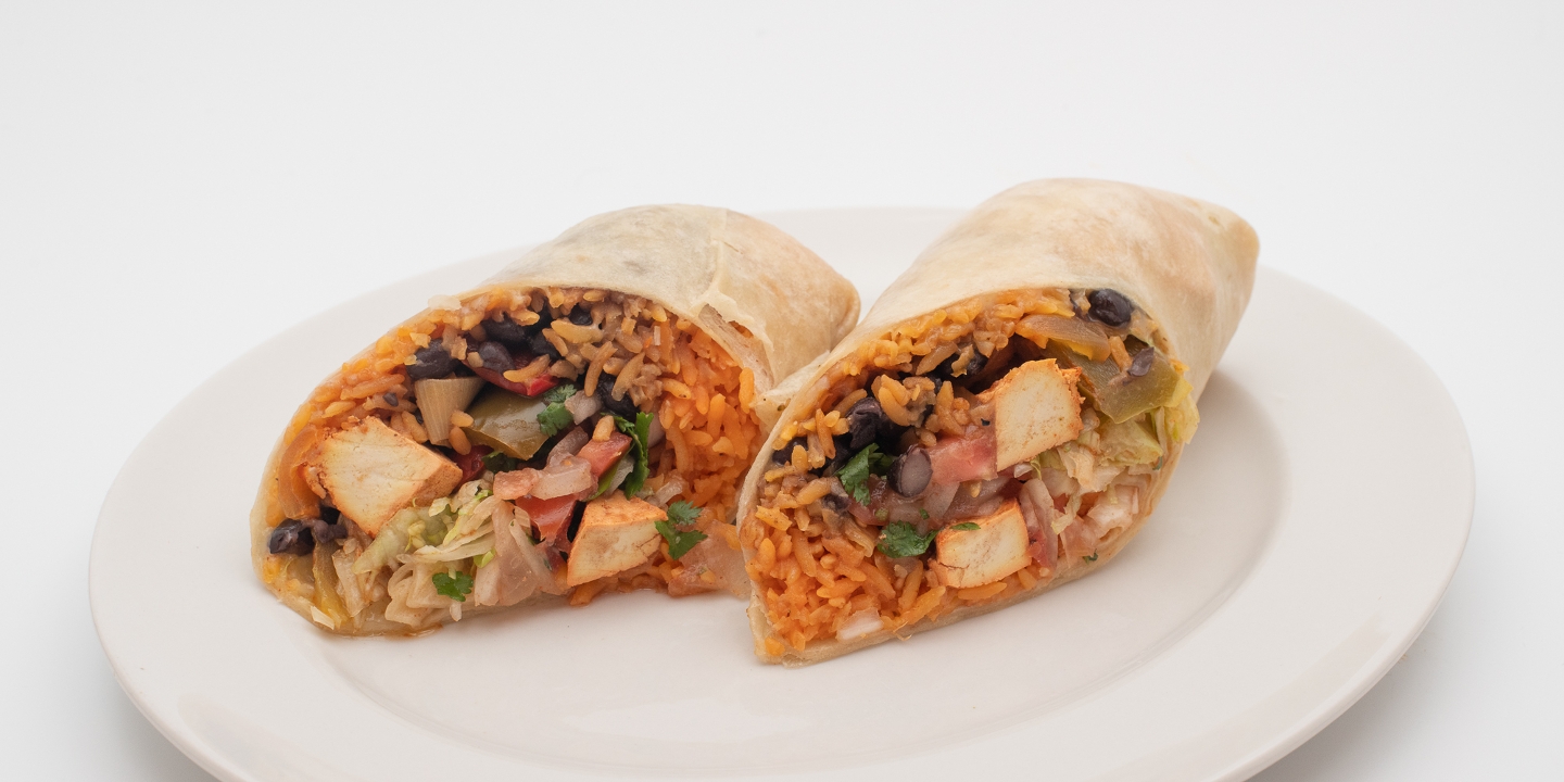 No Gluten Grilled Tofu Burrito (V).