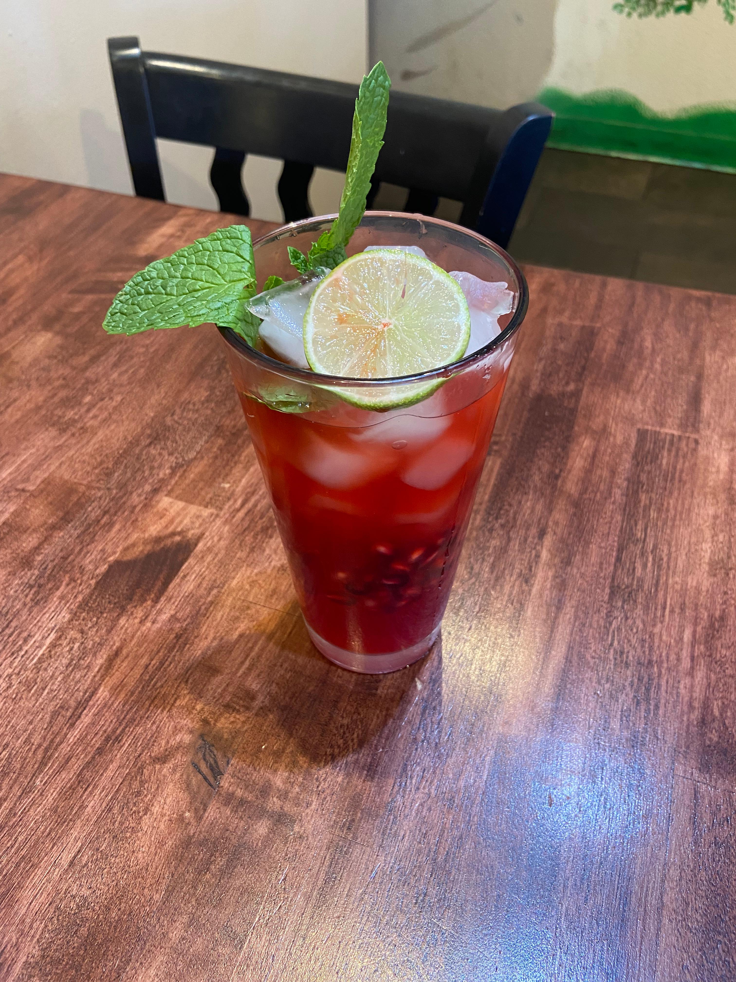 Peach lemongrass tea - tra dao cam xa.